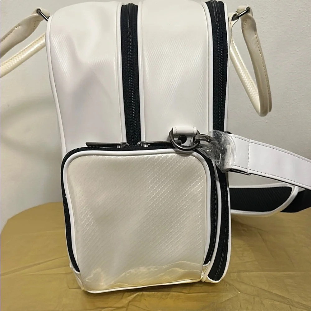 White and Cream Golf Duffel Bag